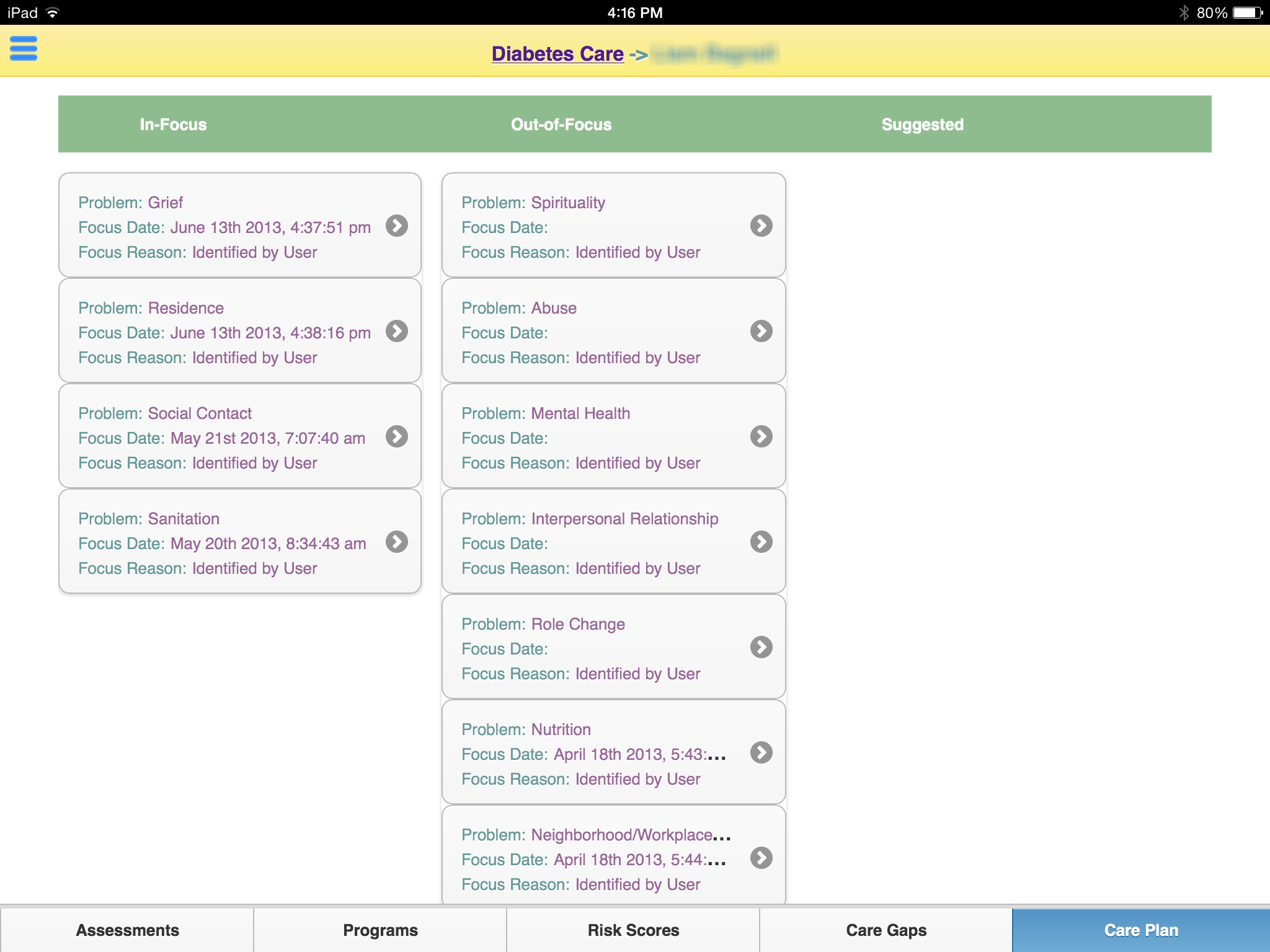 Patient Care Plan